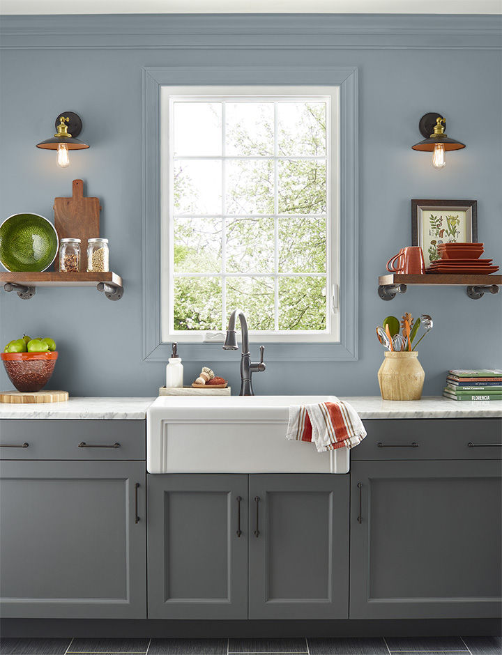 Kitchen painted in DECEMBER NIGHTS