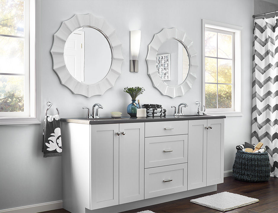 Bathroom painted in WIND CHIME