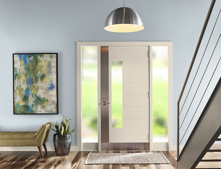 Entryway painted in NORTHERN SKY