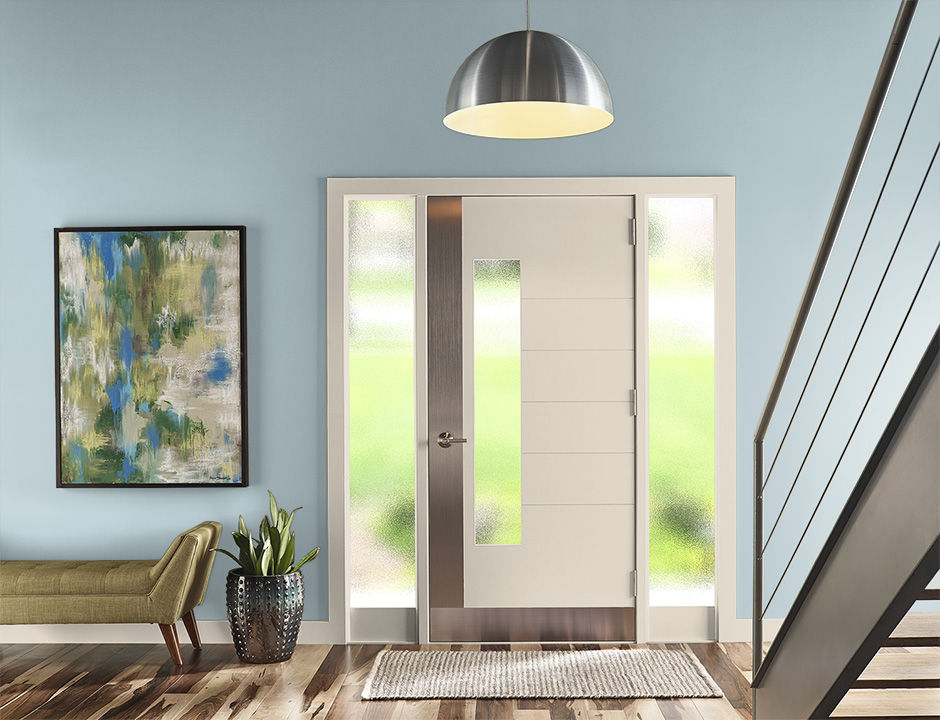 Entryway painted in MOUNTAIN STREAM