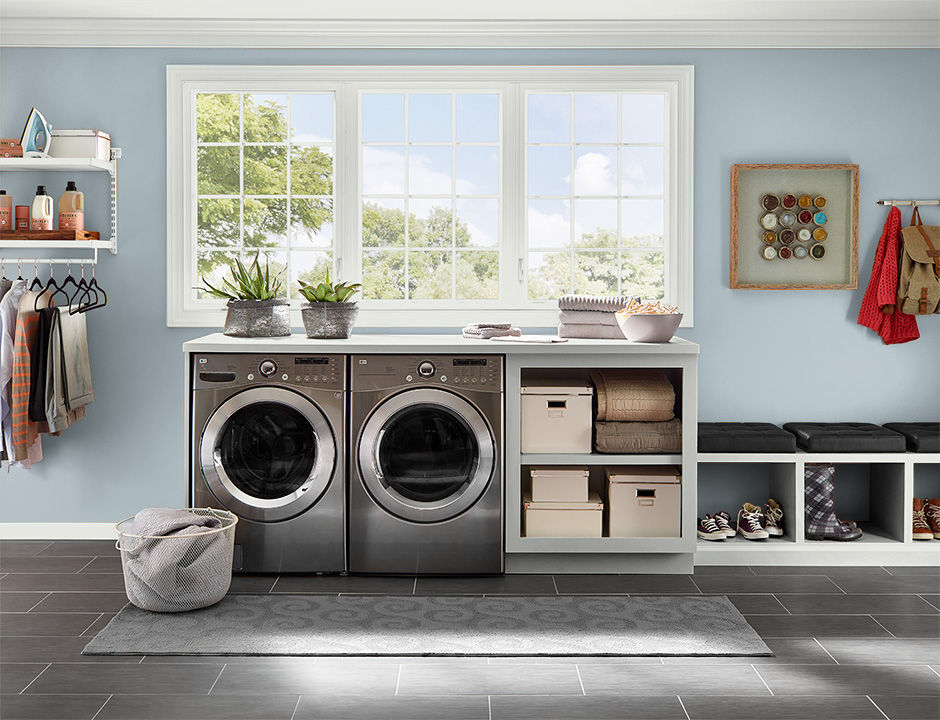 Laundry painted in CHAMBRAY BLUE