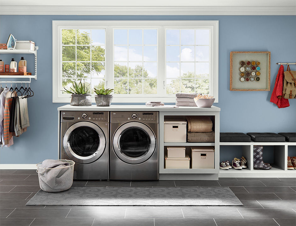 Laundry painted in VINTAGE INDIGO