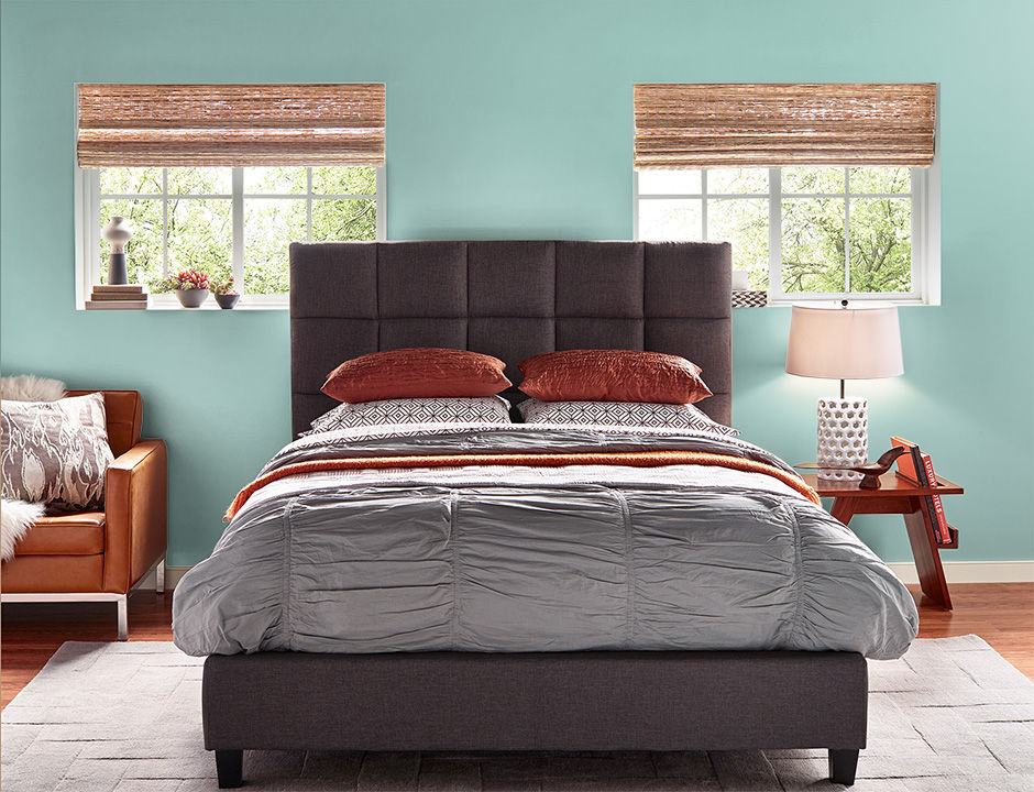 Bedroom painted in OCEANIC