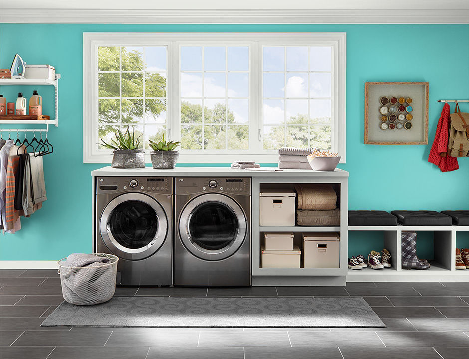 Laundry painted in TROPICAL ESCAPE
