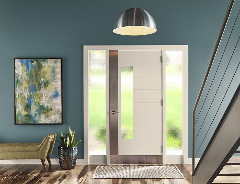 Entryway painted in OCEANS DEEP