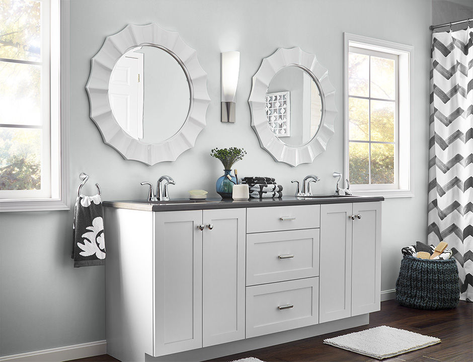 Bathroom painted in COOL FOG