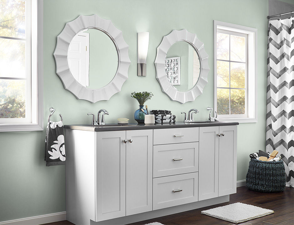 Bathroom painted in RESTFUL RETREAT