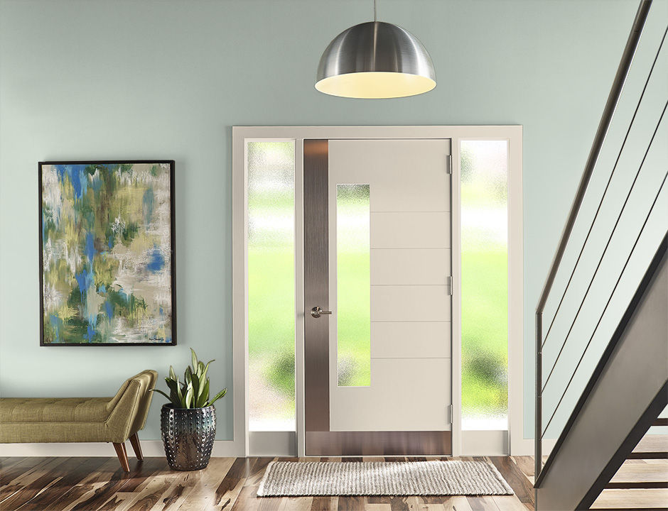 Entryway painted in RESTFUL RETREAT