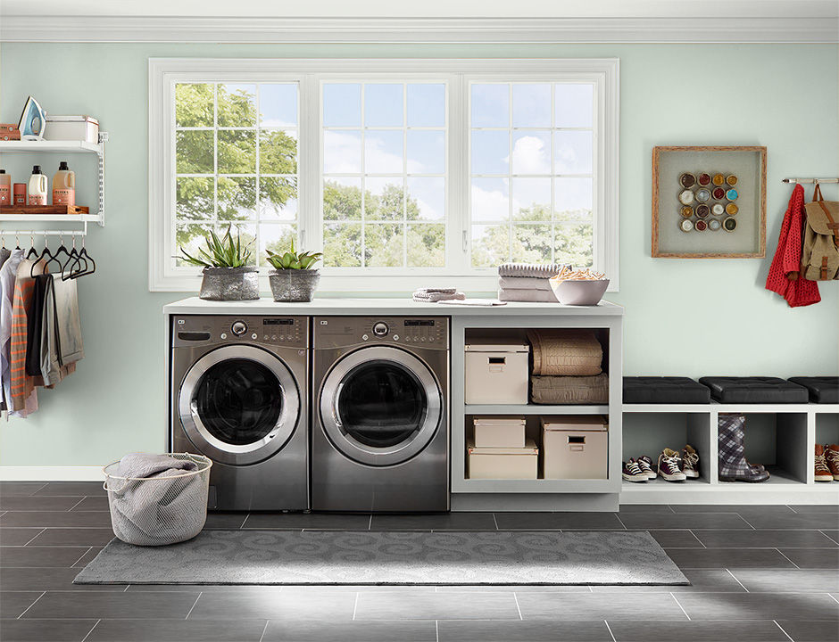 Laundry painted in RESTFUL RETREAT