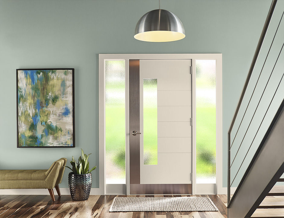 Entryway painted in STATUE GREEN