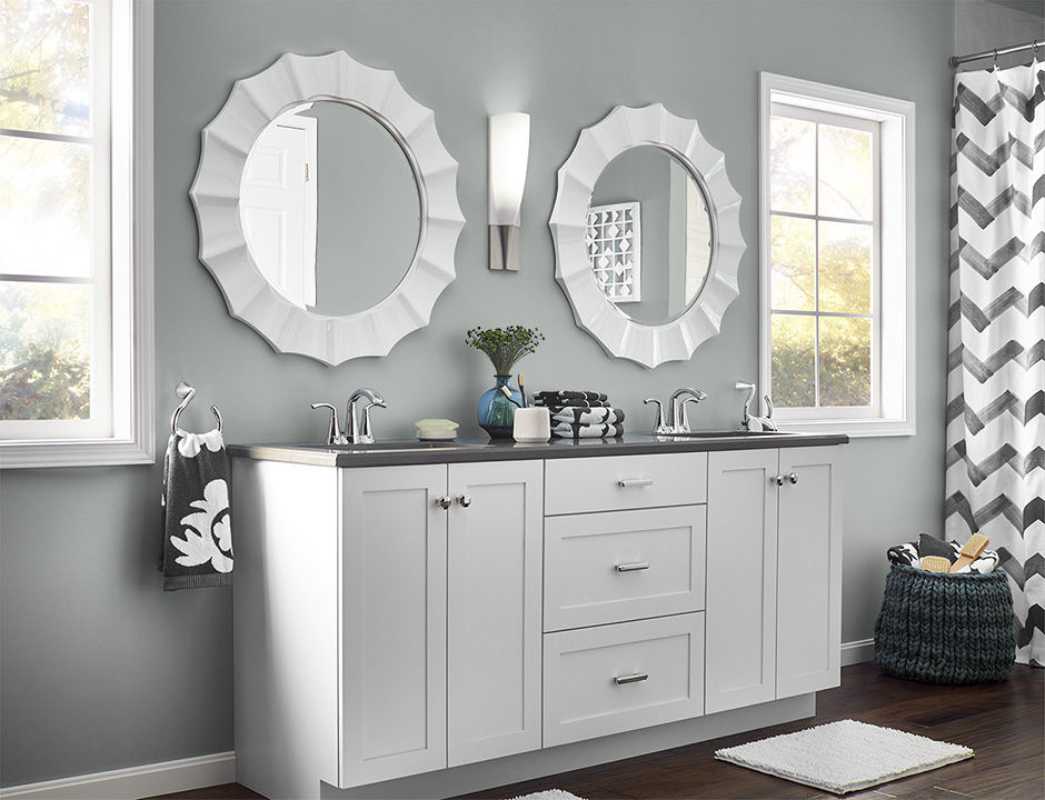 Bathroom painted in STONE COLD