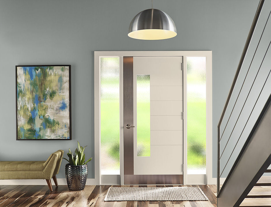 Entryway painted in STONE COLD