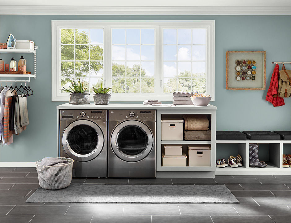 Laundry painted in JUNE GLOOM