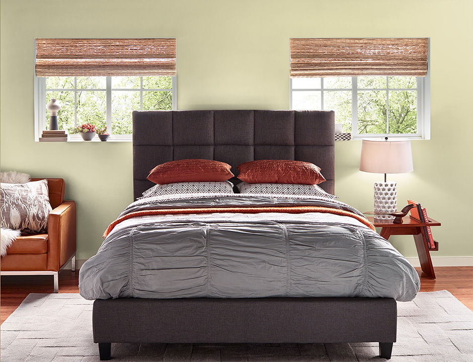 Bedroom painted in TENDER SHOOTS