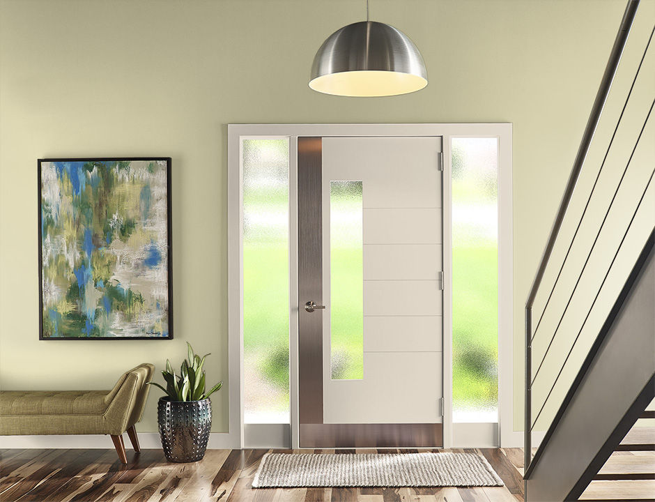 Entryway painted in TENDER SHOOTS