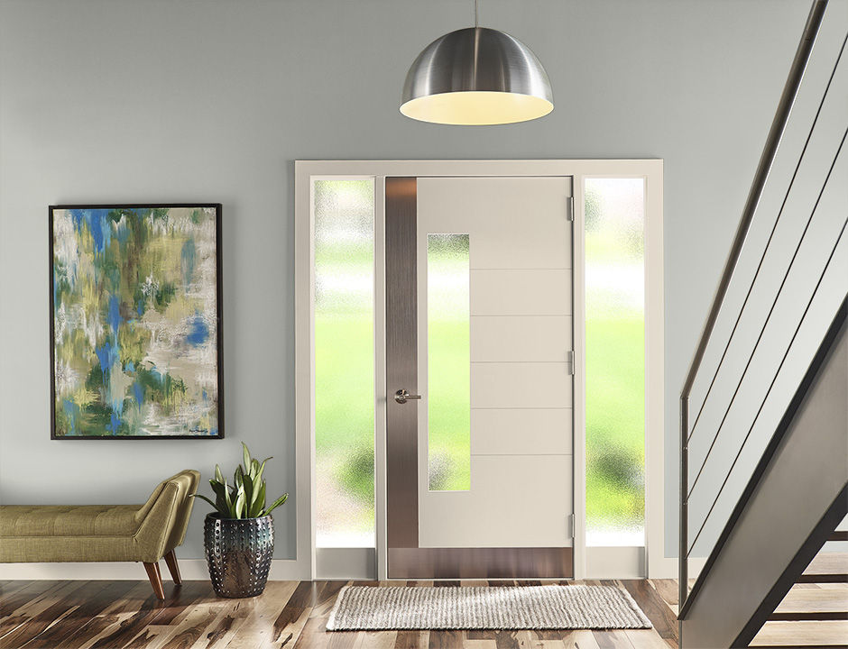 Entryway painted in LODEN FROST