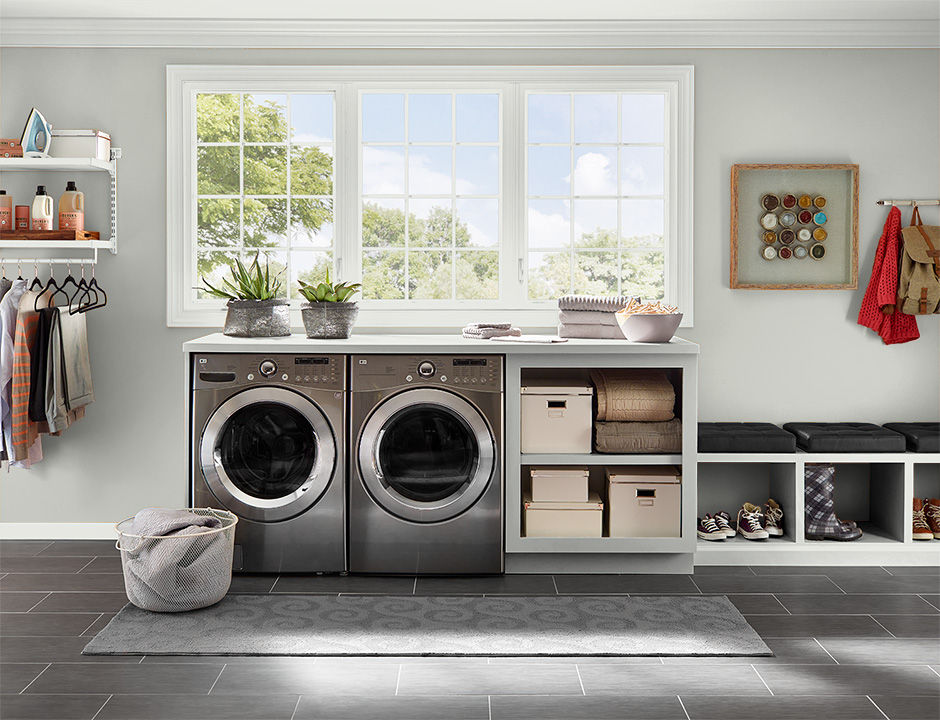 Laundry painted in LODEN FROST