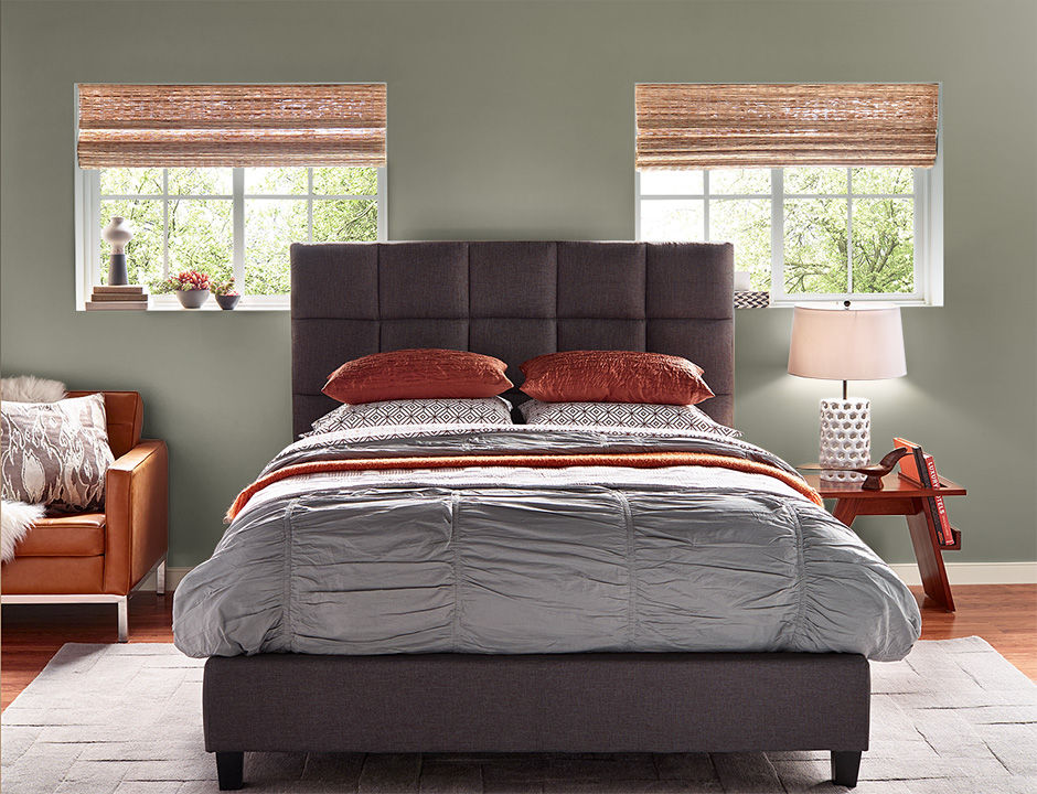 Bedroom painted in ROYAL IVY