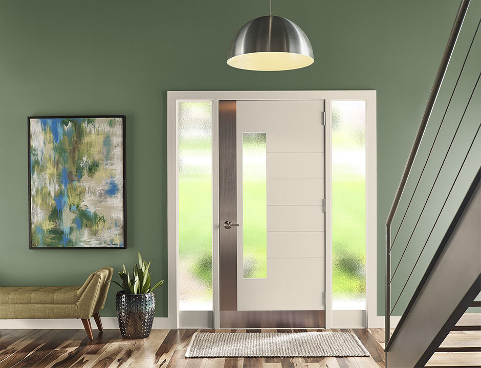Entryway painted in PEACEFUL FOREST