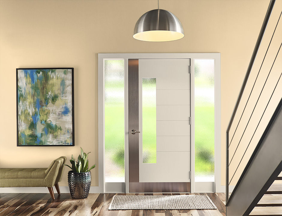 Entryway painted in GOLDEN FEATHER