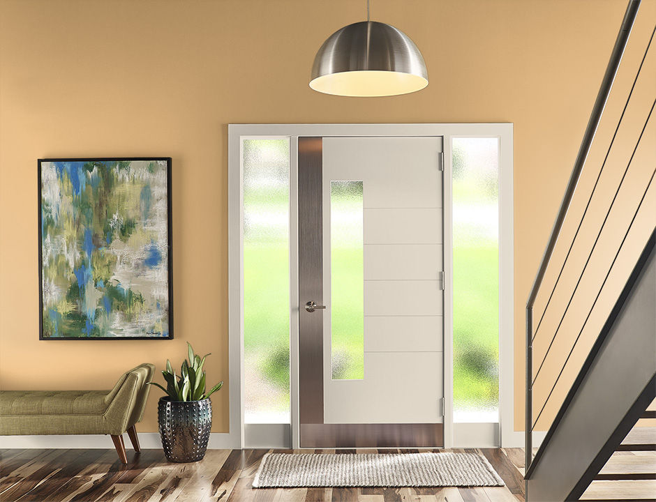 Entryway painted in CANARY SONG