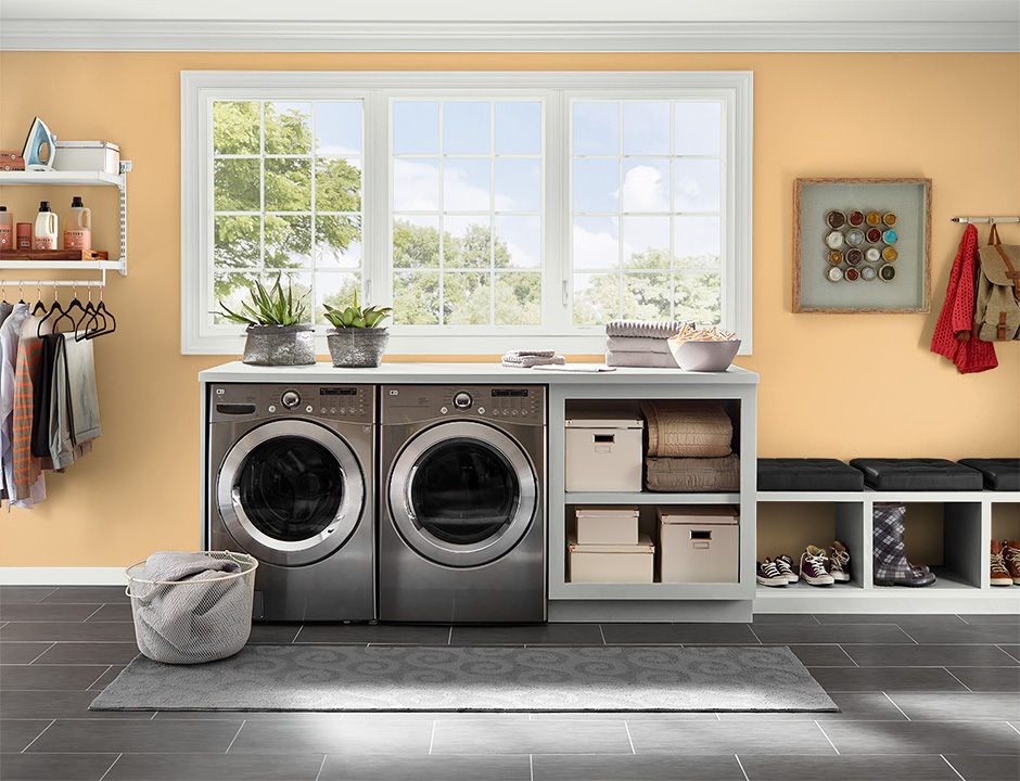 Laundry painted in CANARY SONG