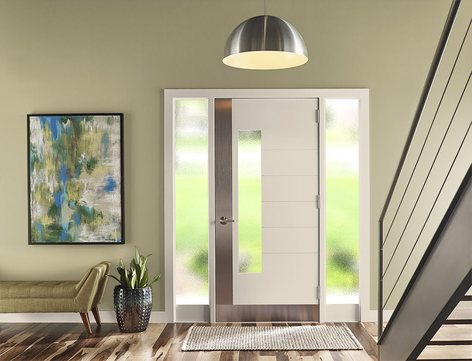 Entryway painted in VINTAGE GREEN