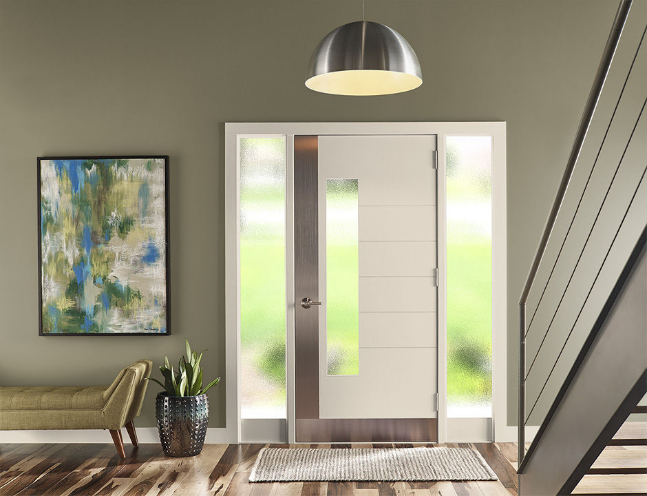 Entryway painted in GRAPE ARBOR