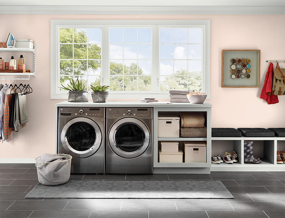 Laundry painted in ANGELIC PINK