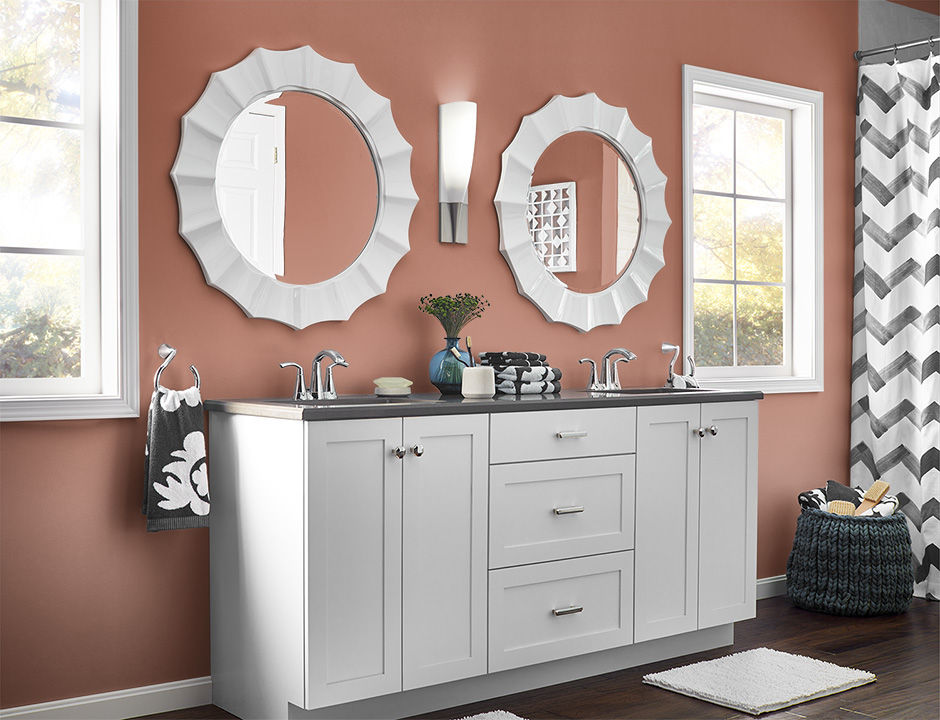 Bathroom painted in PENNY LUCK