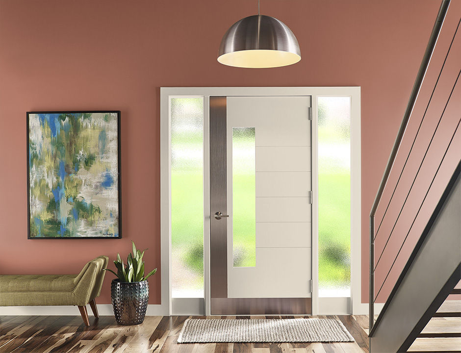 Entryway painted in PENNY LUCK