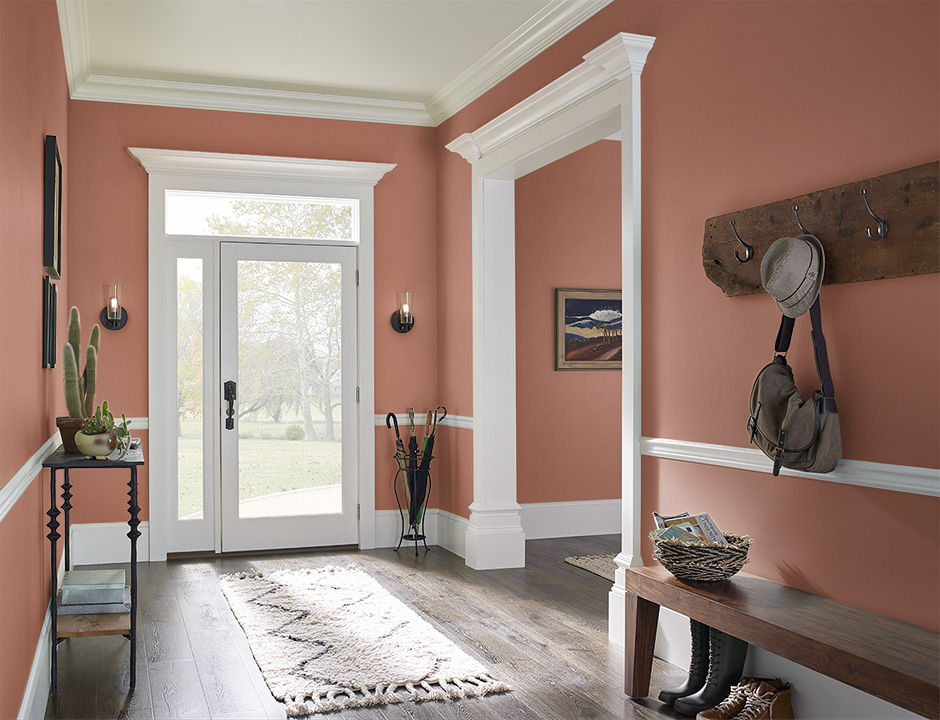 Foyer painted in PENNY LUCK