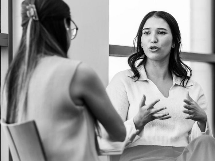 Women talking