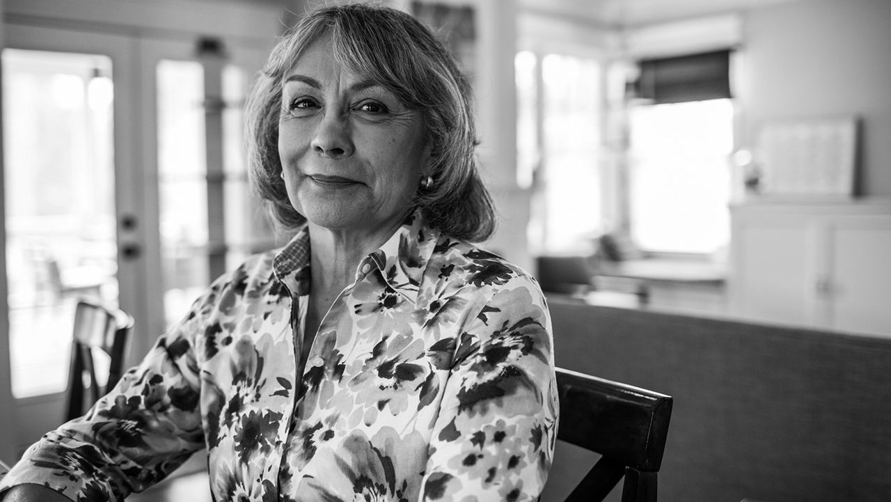 Older woman at table