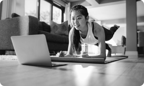 Woman doing yoga