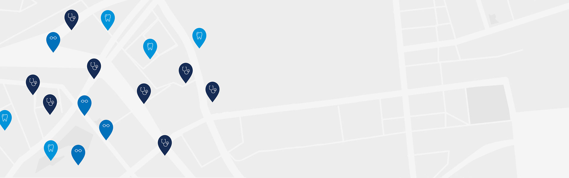 map of doctors, specialists and hospitals
