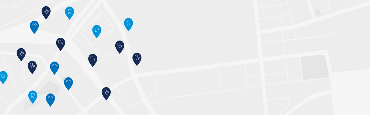map of doctors, specialists and hospitals