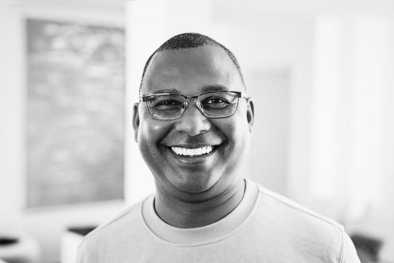 Man smiling