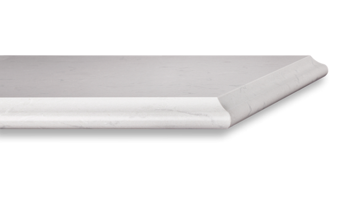 Basin quartz edge profile