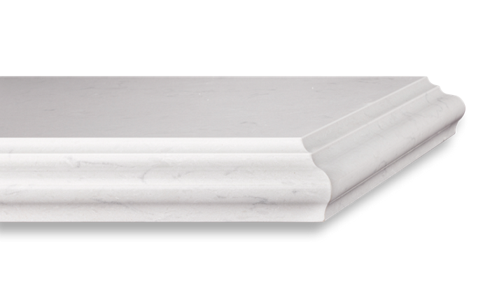 Cornice quartz edge profile