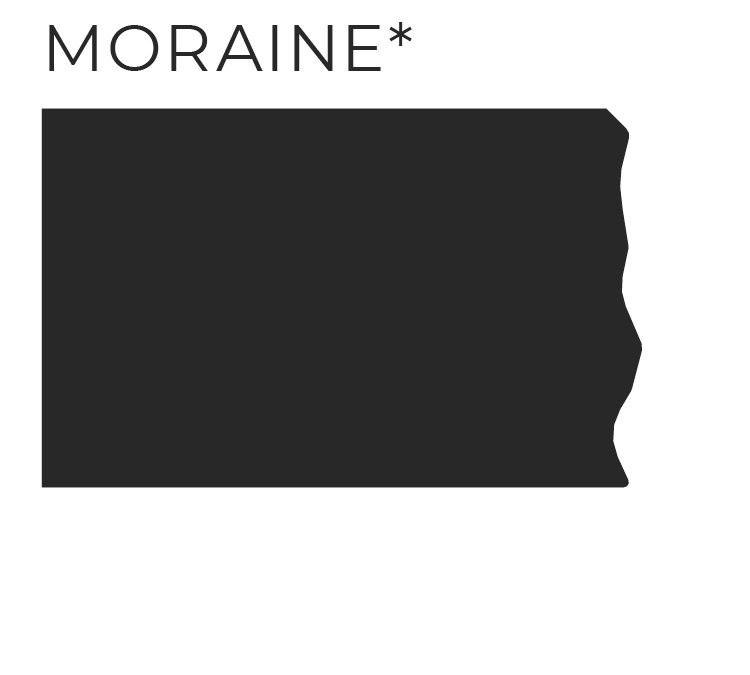 a simple illustration of a Moraine edge profile from Cambria