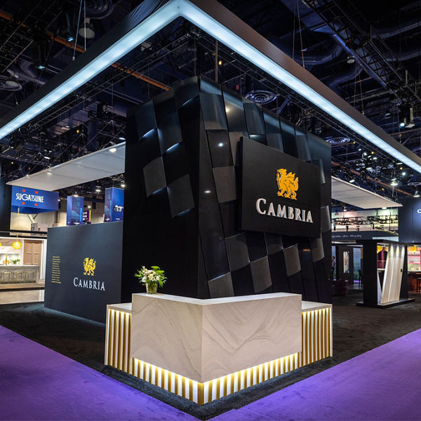 Cambria Booth at 2023 Kitchen & Bath Industry Show in Las Vegas