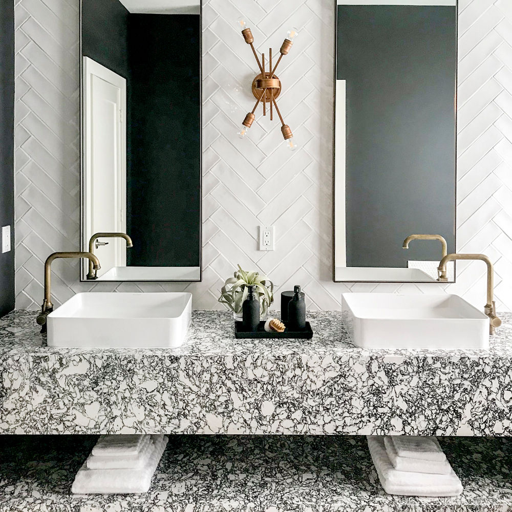 12 Beautiful Ideas for Quartz Bathroom Vanity Tops with Cambria
