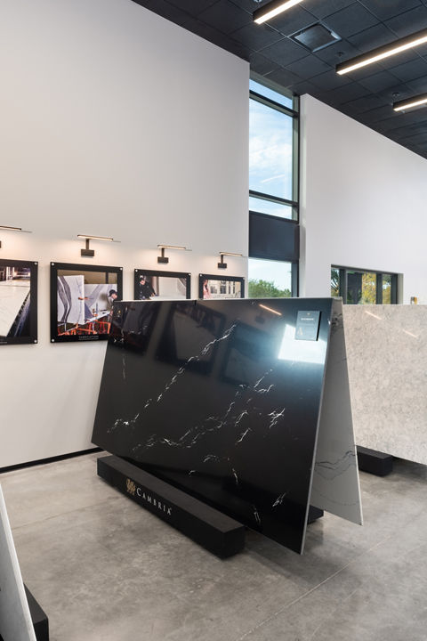 Interior of Houston sales and distribution center showroom