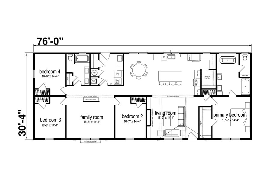 Champion Birchwood floor plan 2
