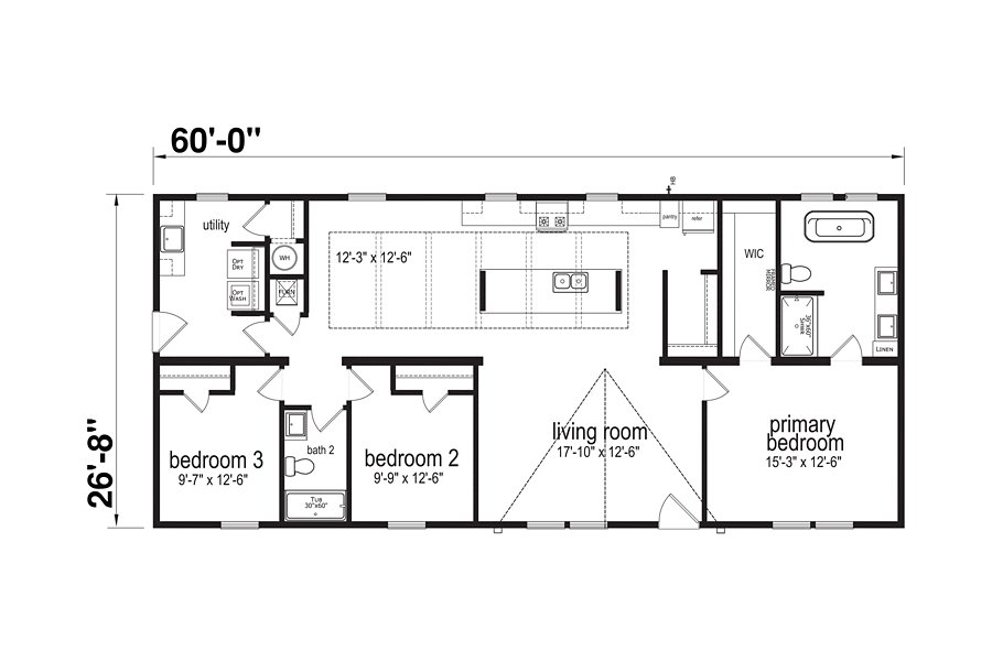 Champion Rosedale floor plan 2
