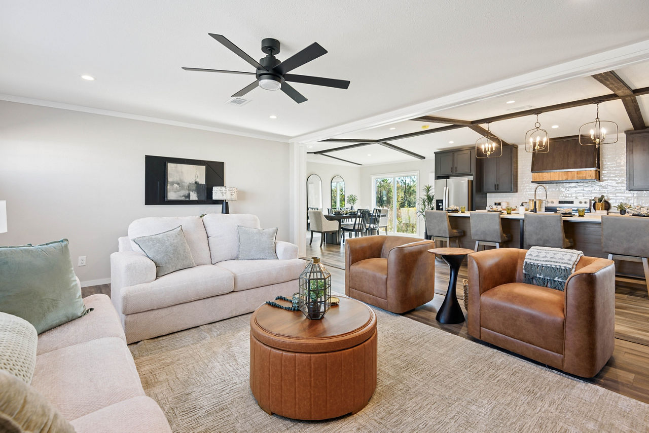 Spacious living room in The Drago