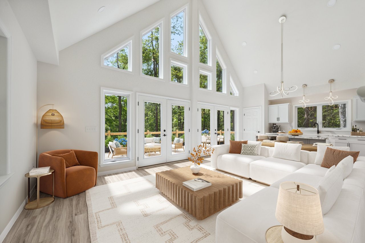 The Muncy is an award-winning, custom-built modular home by Champion Homes and River Valley Builders in Muncy, Pa. Photo by WindowStill Photography.