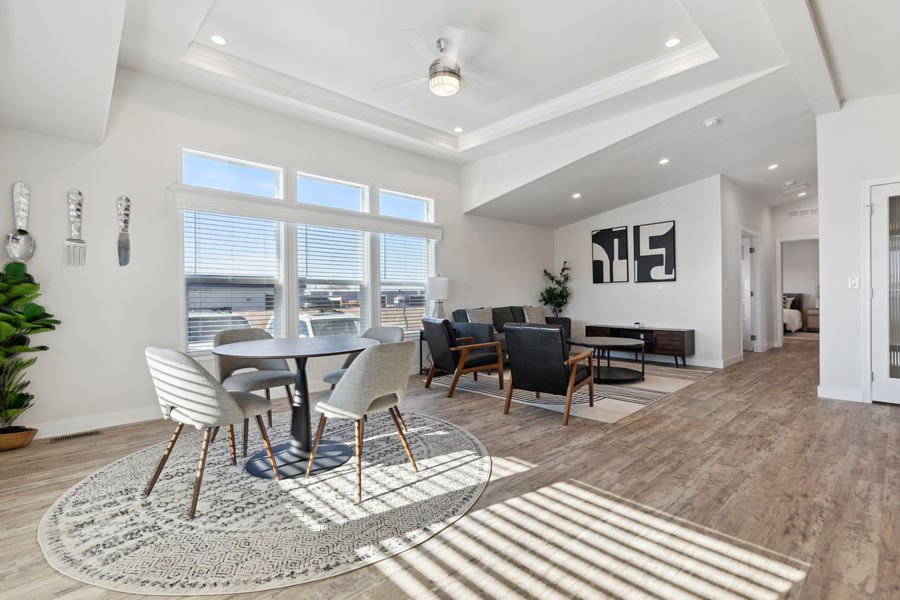 Living and dining area