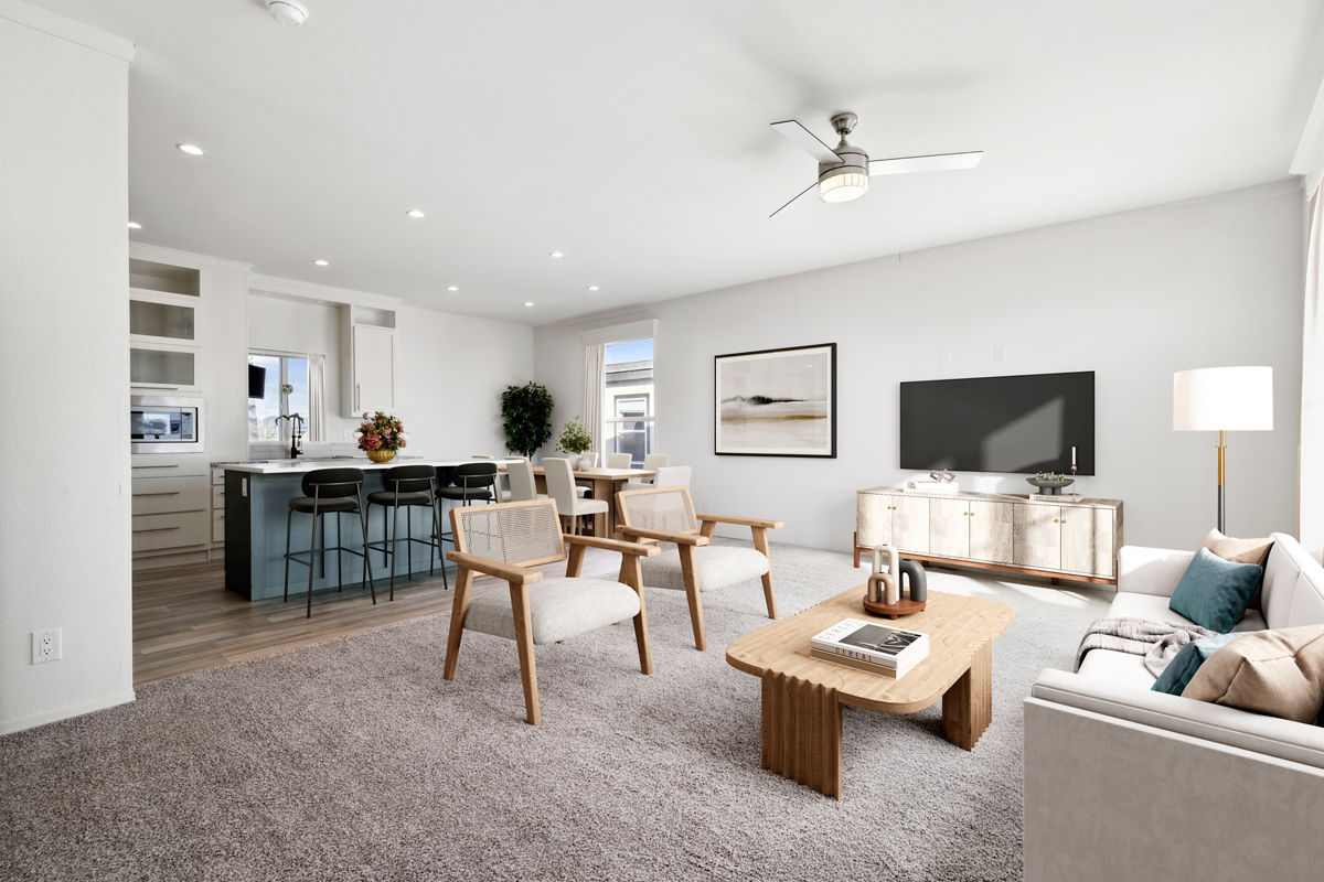 Skyline Hillcrest G827 — staged living room with natural light